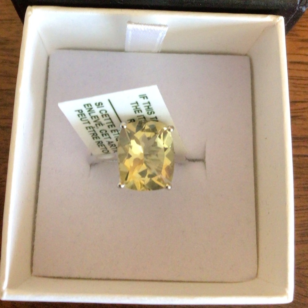 Sterling Silver Lemon Quartz Ring